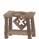Talented Woodcraft Accent Table (Common)
