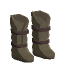 Strapped Leather Boots - Brown