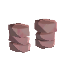 Simple Cloth Footwraps - Red