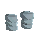 Simple Cloth Footwraps - Blue