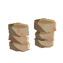 Simple Cloth Footwraps - Orange