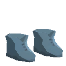 Simple Burlap Shoes - Blue