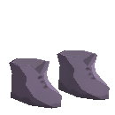 Simple Burlap Shoes - Purple