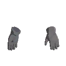 Simple Cloth Gloves - Gray