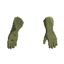 Long Cloth Gloves - Olive