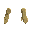 Long Cloth Gloves - Yellow