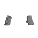 Fingerless Cloth Gloves - Gray