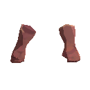 Fingerless Long Cloth Gloves - Red