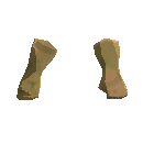 Fingerless Long Cloth Gloves - Yellow