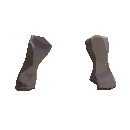 Fingerless Long Cloth Gloves - Dark Brown