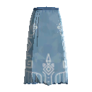 Rough Long Skirt - Stylish Blue