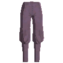 Loose Rough Pants - Purple