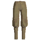 Loose Rough Pants - Yellow