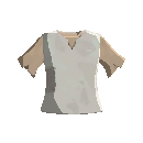 Short Sleeved Burlap Shirt - Light Gray