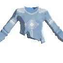 Ragged Long Sleeve Burlap Shirt - Stylish Blue